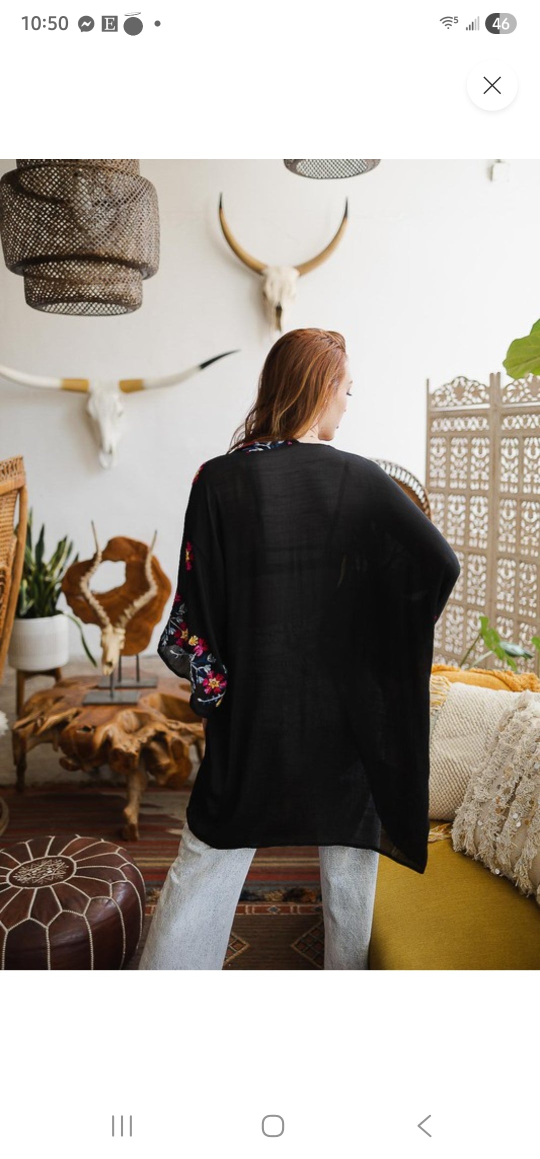 Anemone Floral Kimono