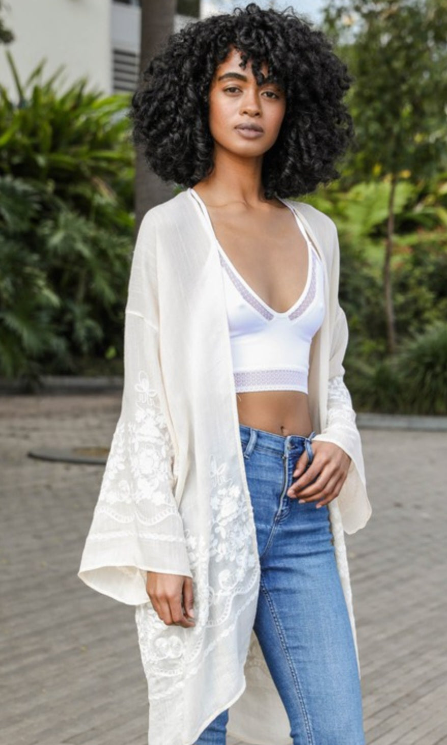 The Ines Embroidered Kimono