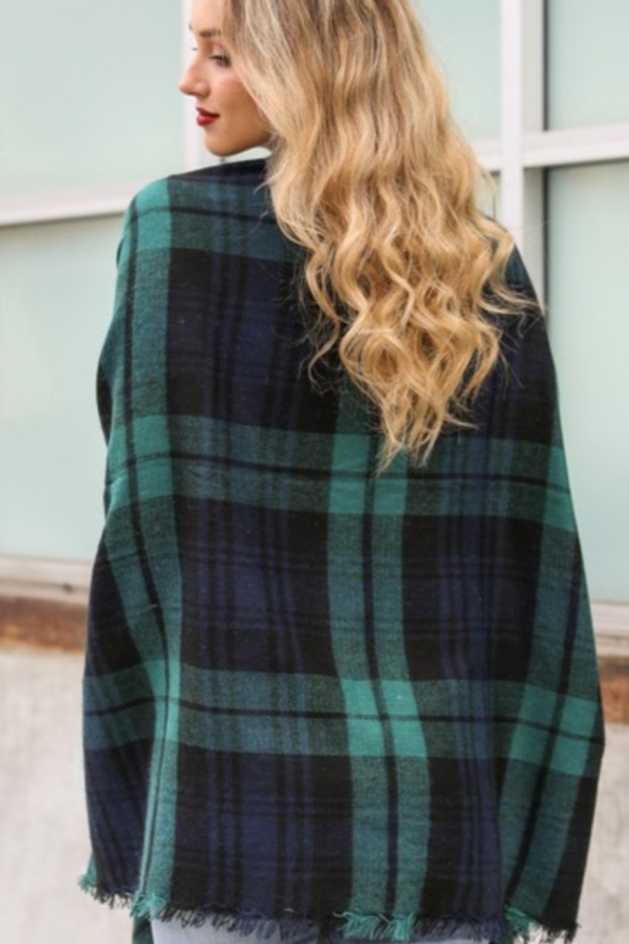 Tartan Ruana Wrap