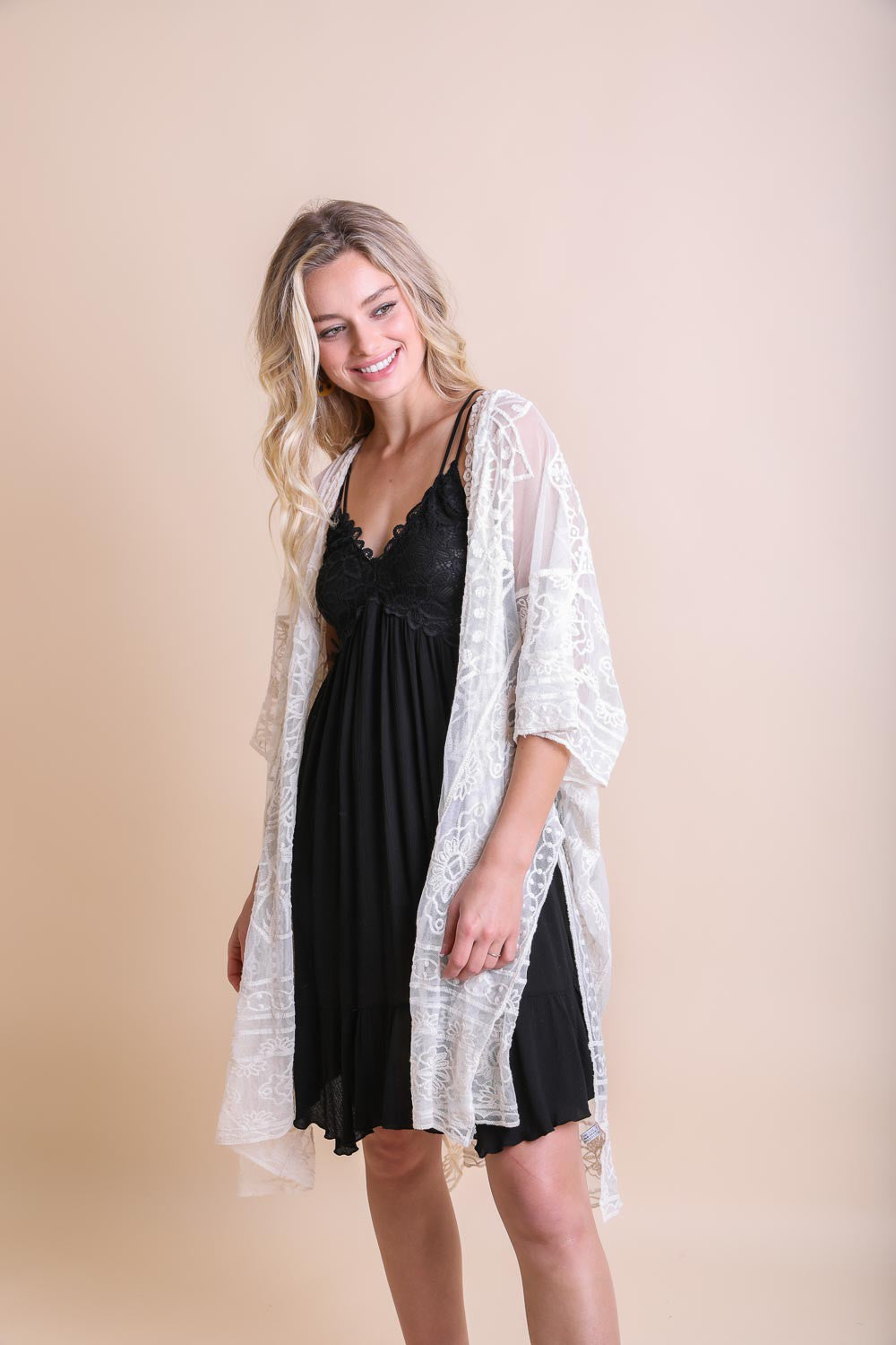 Mandala Mesh Kimono