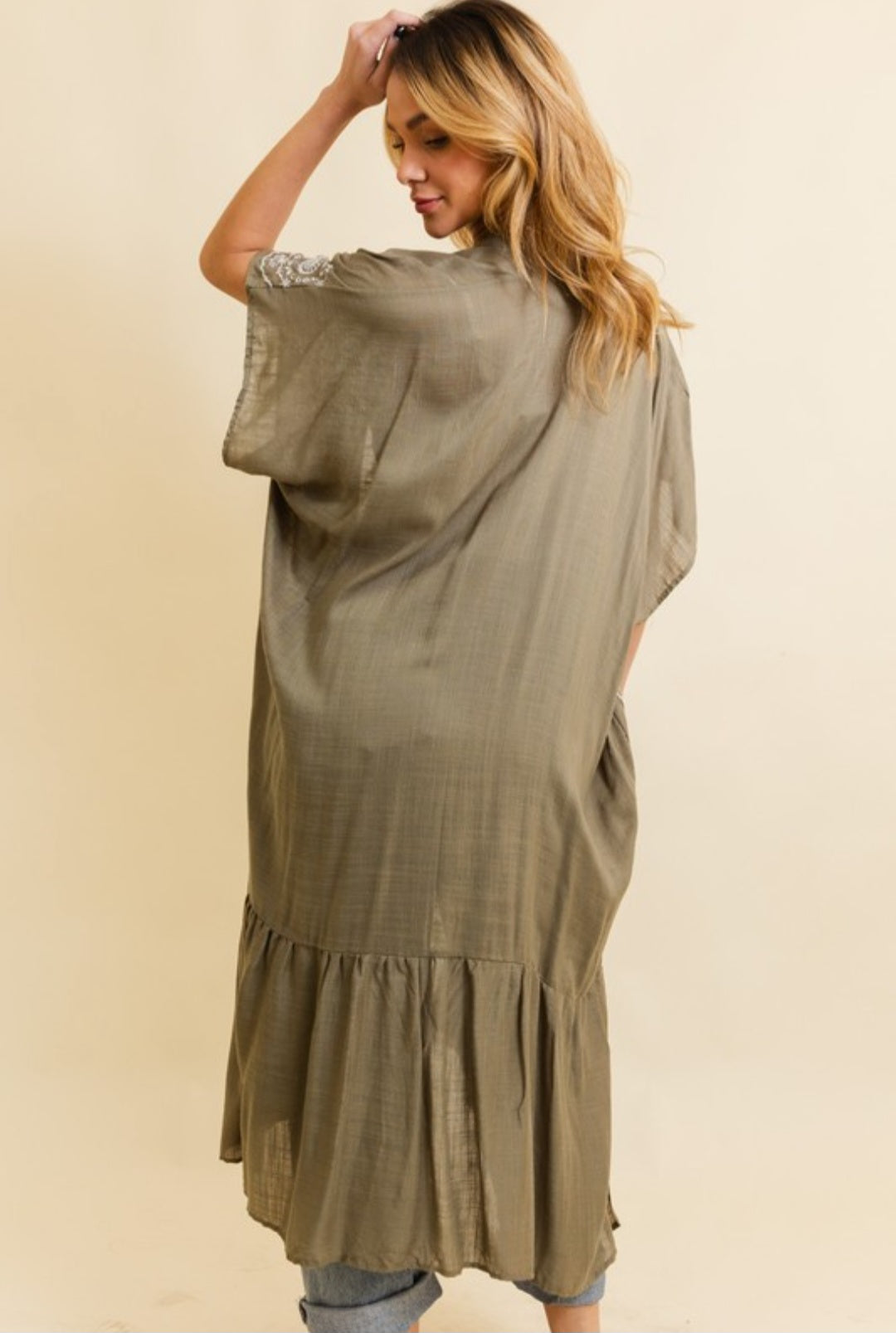 Boho Tribal Embroidered Duster