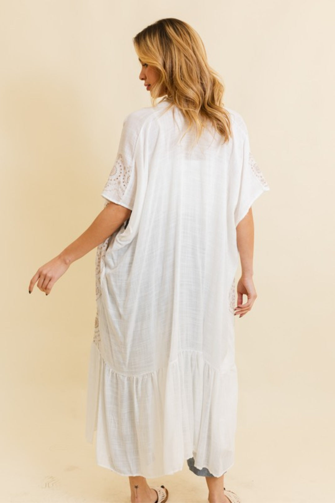 Boho Tribal Embroidered Duster