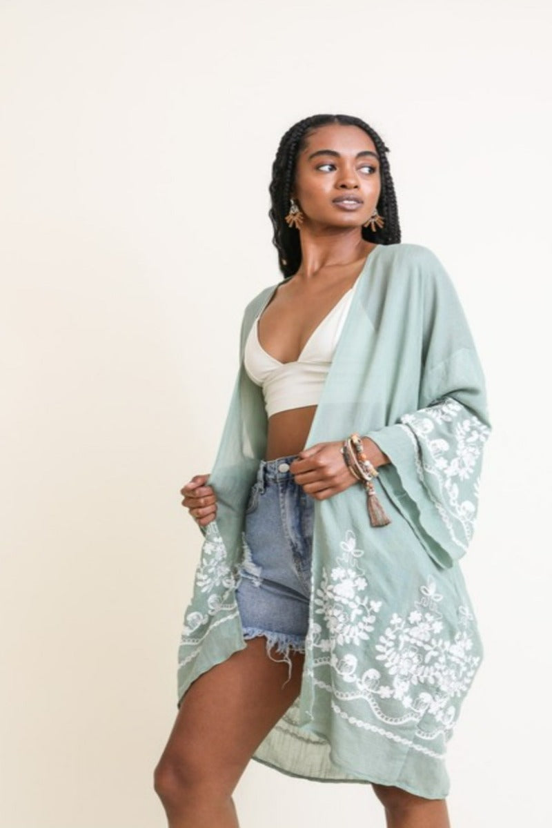 The Ines Embroidered Kimono